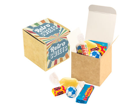 Eco Kraft Cube - Retro Sweets