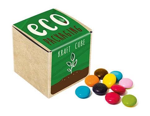 Eco Kraft Cube - Chocolate Beanies