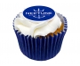 Vanilla Frosted Cupcakes - Navy Blue