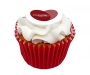 Vanilla Frosted Cupcakes - Red
