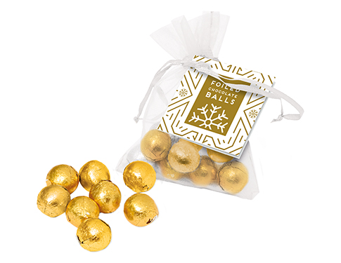 Organza Bags - Solid Chocolate Balls