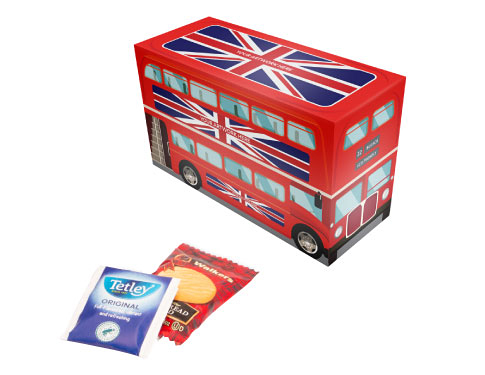 Eco London Bus Box - Tea & Biscuits