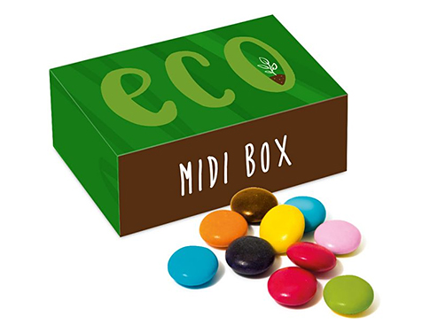 Eco Midi Sweet Boxes - Chocolate Beanies