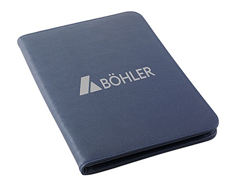 Lincoln A4 Zipped Conference Folders - Navy Blue