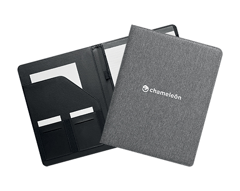 Denver Two Tone Recycled RPET Conference Folders - Charcoal