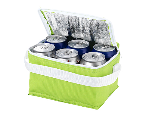 Buttercup 6 Can Budget Cooler Bags - Lime Green