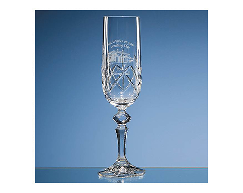 180ml Flamenco Crystalite Panel Champagne Flute - Clear
