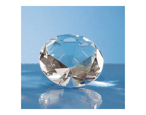 Oxford 6cm Optical Crystal Clear Diamond Paperweights - Clear