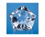 Ediinburgh 6cm Optical Crystal Facet Pentagon Paperweight - Clear