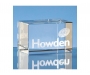 Howarth 8cm Optical Crystal Rectangular Paperweights - Clear