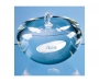 New York 8cm Optical Crystal Clear Apple Paperweights - Clear