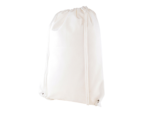 Caterham Recycled Non-Woven Drawstring Bags - White