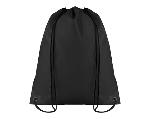 Event RPET Polyester Drawstring Bags - Black