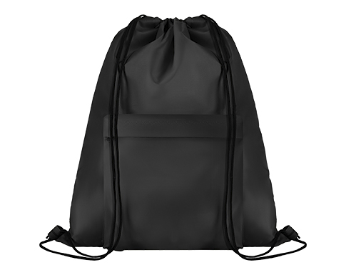 Alchemy Pocket Drawstring Bags - Black