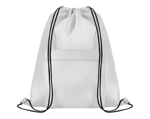 Alchemy Pocket Drawstring Bags - White