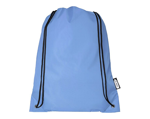 Amazon RPET Recycled Drawstring Bags - Light Blue