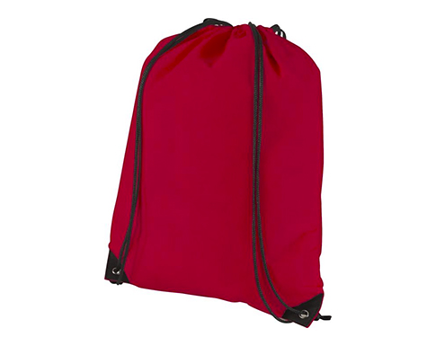 Premium Recycled Drawstring Bags - Red