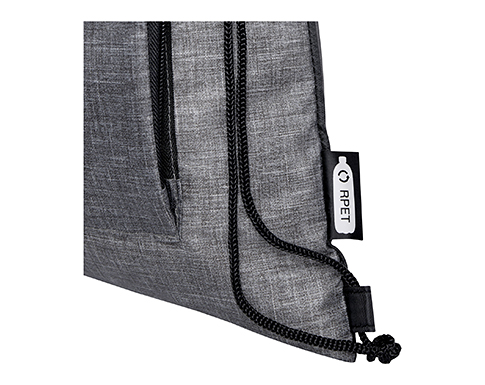 Adventurer Sports Recycled Foldable Drawstring Bags - Grey