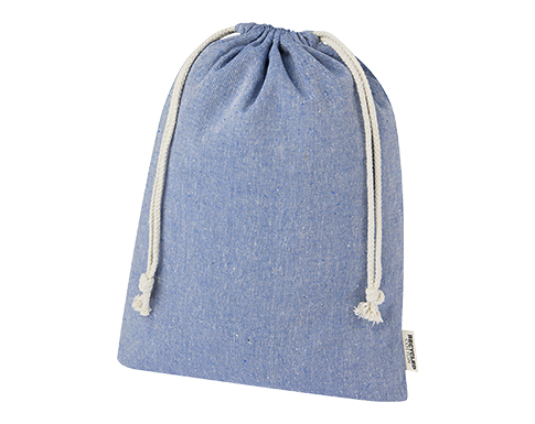 Cambourne Large Recycled Drawstring Gift Bags - Royal Blue