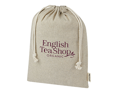 Cambourne Large Recycled Drawstring Gift Bags - Natural