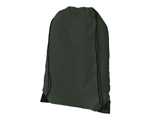Streetlife Premium Polyester Drawstring Bags - Forest Green