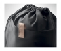 Harrogate Executive Heavyweight Recycled Cotton Drawstring Bags - Black