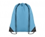 Event RPET Polyester Drawstring Bags - Cyan