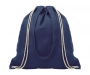 Adelaide Canvas Drawstring Shopping Bags - Navy Blue