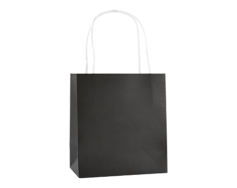 Brookvale Small Twist Handled Recyclable Paper Bags - Black
