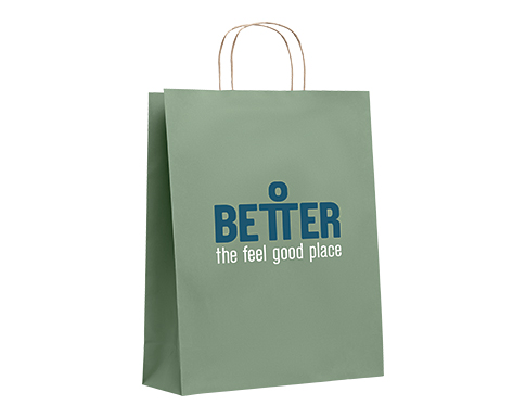 Langthwaite Large Recycled Paper Bags - Green