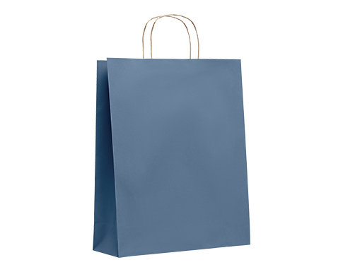 Langthwaite Large Recycled Paper Bags - Indigo Blue