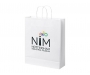 Middleham Large Twist Handled Recycled Kraft Paper Bags - White