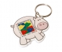 Branded Pig Shaped Plastic Recycled Keyrings