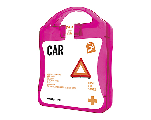 MyKit Car First Aid Survival Cases - Magenta