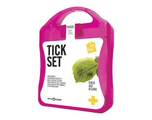 MyKit Tick Set First Aid Survival Cases - Magenta