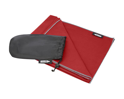 Acrobatic RPET Ultra Lightweight Quick Dry Cooling Towels - Red