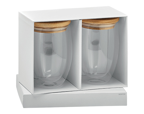 Carnoustie Set Of 350ml Double Wall Glasses - Clear
