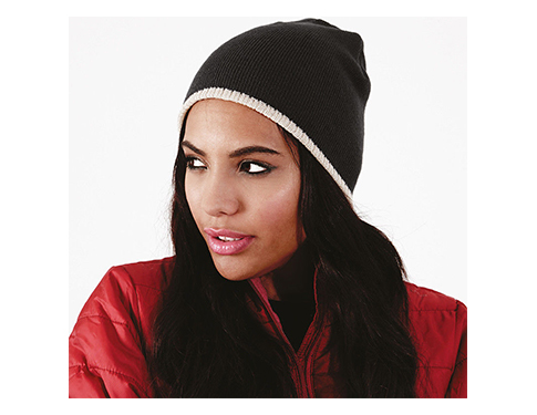 Beechfield Two Tone Pull-On Beanie Hats - Lifesyle