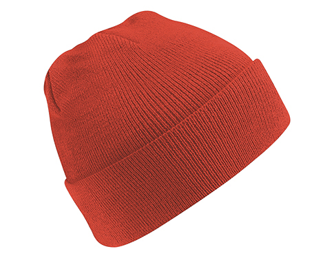 Beechfield Original Cuffed Beanie Hats - Bright Red