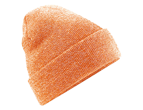 Beechfield Original Cuffed Beanie Hats - Heather Orange