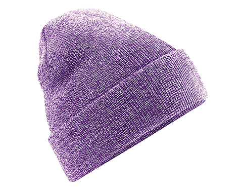 Beechfield Original Cuffed Beanie Hats - Heather Purple