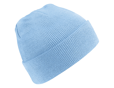 Beechfield Original Cuffed Beanie Hats - Sky Blue