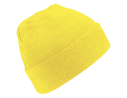 Beechfield Original Cuffed Beanie Hats - Yellow