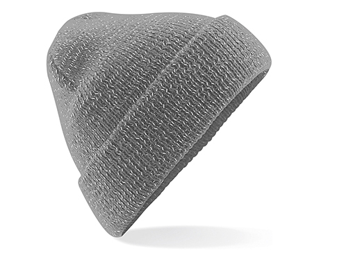 Beechfield Reflective Beanie Hats - Graphite Grey