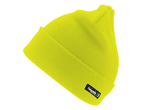 Result Thinsulate Microfibre Beanie Hats - Hi-Vis Yellow