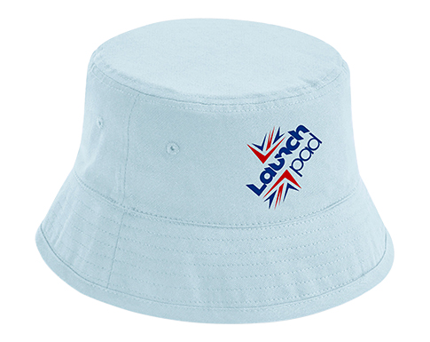 Beechfield Junior Organic Cotton Bucket Hats - Pastel Blue