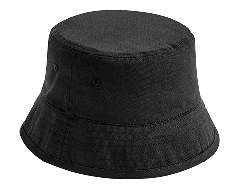 Beechfield Organic Cotton Bucket Hats - Black