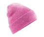 Beechfield Original Cuffed Beanie Hats - Heather Pink