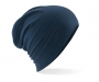 Beechfield Hemsedal Cotton Micro-Knit Slouch Beanie Hats - French Navy