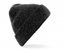 Beechfield Reflective Beanie Hats - Black